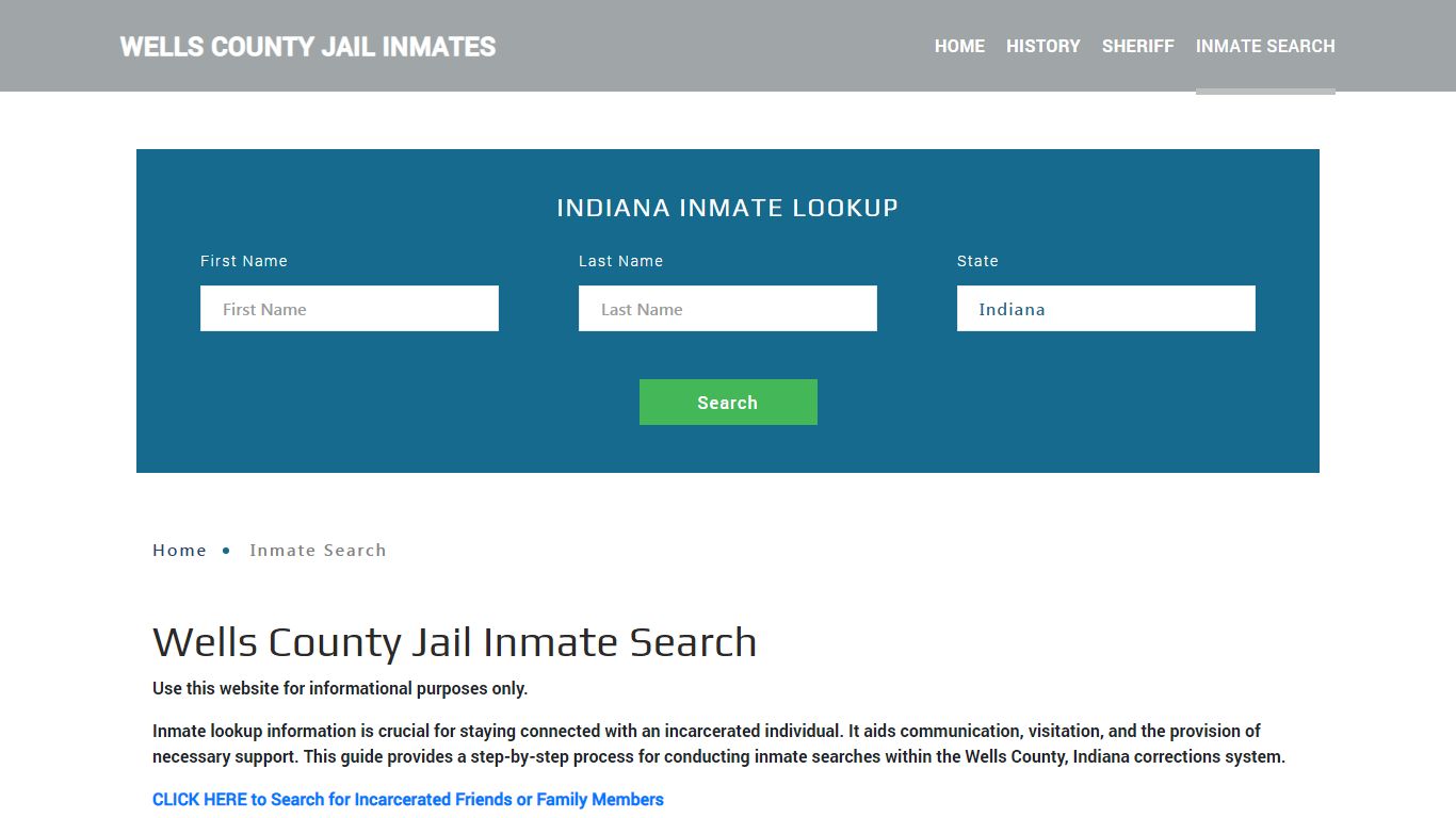 Wells County, IN Detainee Lookup