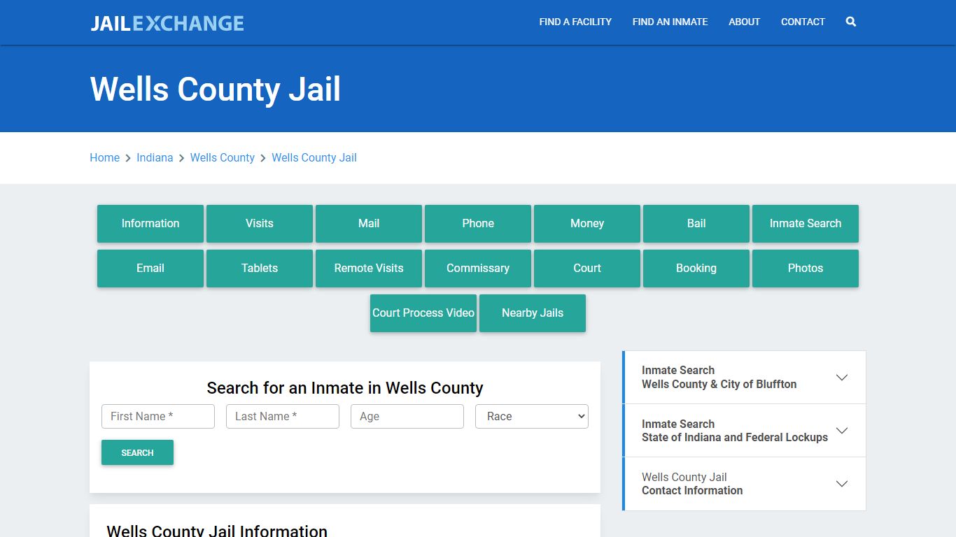 Wells County Jail Roster Lookup, IN, Inmate Search